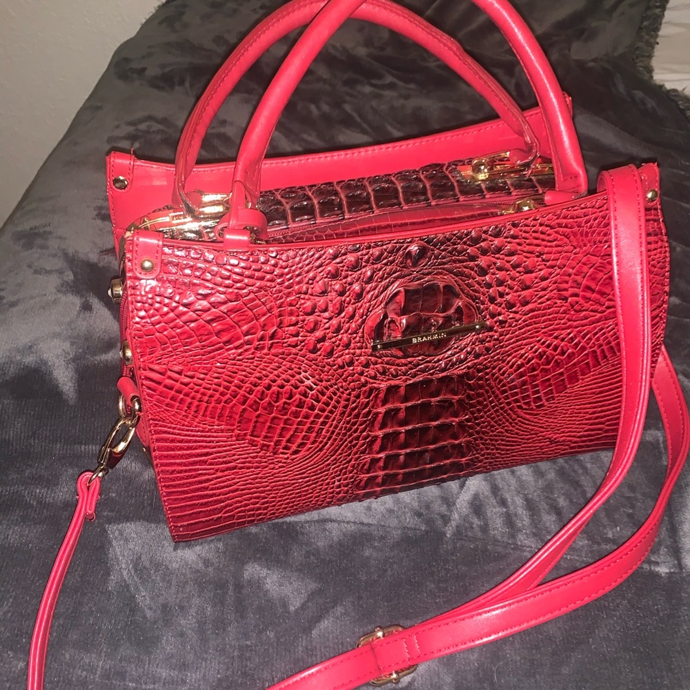 Red Brahmin Leather Bag, gifted to me recently from my grandmother! Brand new!